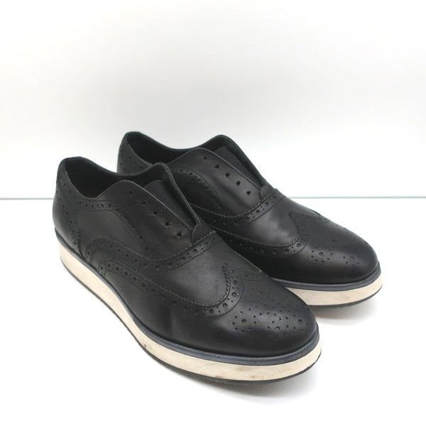Rag & Bone Meli Flatform Brogues Black Perforated Leather  display picture 3
