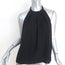 Theory Halter Top Kensi Black Pleated Crepe Size Small