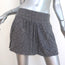 Isabel Marant Mini Skirt Black/Gray Houndstooth Woven Silk Size 1