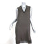Rag & Bone Dress Maude Gray Silk Twill Size Small Sleeveless V-Neck Shift