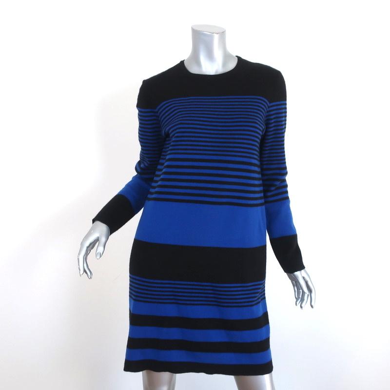 Michael Kors Striped Cashmere Sweater Dress Blue/Black Size Medium Lon Celebrity Owned Michael Kors Striped Cashmere Sweater Dress Blue/Black Size Medium Lon Celebrity Owned