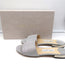 Jimmy Choo Joni Flat Slide Sandals Silver Glitter Size 37.5 NEW