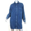 H&M Oversized Denim Shirtdress Dark Blue Size Extra Small Mini Dress NEW