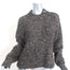 Isabel Marant Etoile Sweater Happy Black Speckled Knit Size 40 Zip Pullover