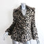 Stella McCartney Leopard Print Faux Fur Jacket Size 36 Short Coat