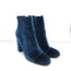 Sam Edelman Case Velvet Ankle Boots Blue Size 9.5 High Heel Booties
