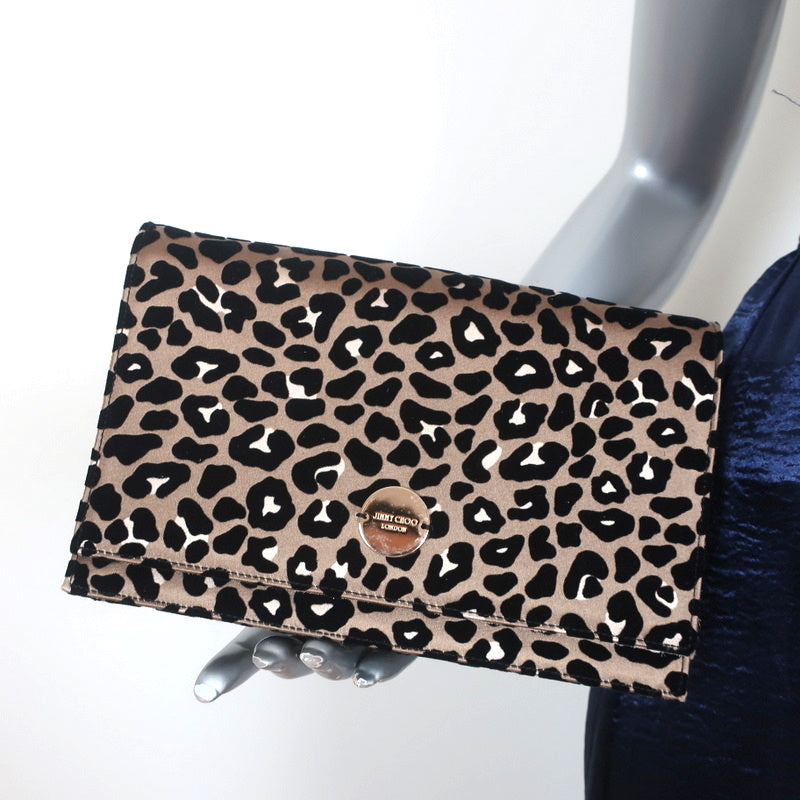Leopard Print Wallet Clutch