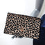Jimmy Choo Florence Clutch Leopard Print Satin Chain Strap Crossbody Bag NEW
