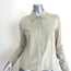 Vintage Gucci Suede Shirt Light Gray Size 40 Long Sleeve Top