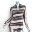 Raquel Allegra Shredded Back Top Gray/Beige Striped Tie Dye Size 1 Long Sleeve