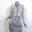 Pierre Balmain Shirtdress Cream Paisley Print Chiffon & Satin Size 38 Mini Dress