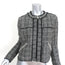 Isabel Marant Etoile Zip-Up Tweed Jacket Laura Black & Gray Wool-Blend Size 38