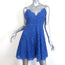 Joie Mini Dress Damasia Marais Blue Lace Size Large