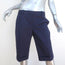 Loro Piana Cuffed Bermuda Shorts Navy Stretch Cotton Size 44 NEW