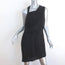 Helmut Lang Sleeveless Asymmetric Dress Black Lucid Linen Size 6