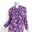 Xirena Button Down Shirt Jesse Purple Floral Print Size Extra Small Long Sleeve