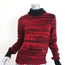 Victoria Beckham Contrast Rib Polo Neck Sweater Red Wool Size Extra Small NEW