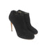 Salvatore Ferragamo Platform Booties Black Suede Size 10.5 High Heel Ankle Boots