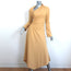 Jonathan Simkhai Chain-Detailed Cutout Midi Dress Mabel Yellow Crepe Size 2