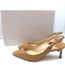 Jimmy Choo Erin 60 Slingback Pumps Camel Leather Size 37 Pointed Toe Heels NEW