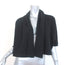 TSE Cashmere Cardigan Black Ribbed Knit Size Petite/Small Cropped Sweater