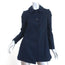 Ted Baker Coat Navy Wool Size 0 Button Front Jacket
