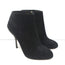 Sergio Rossi Studded Heel Booties Black Suede Size 38.5 Ankle Boots