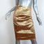 J.Crew Collection Pencil Skirt Gold Metallic Jacquard Size 2P NEW