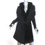 Nicholas K Sils Hooded Sweater Black Alpaca & Velvet Size Extra Extra Small